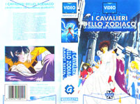 SAINT SEIYA - MERCHANDISING - VHS GRANATA PRESS 1994 - I CAVALIERI DELLO ZODIACO - LA LEGGENDA DEI GUERRIERI SCARLATTI